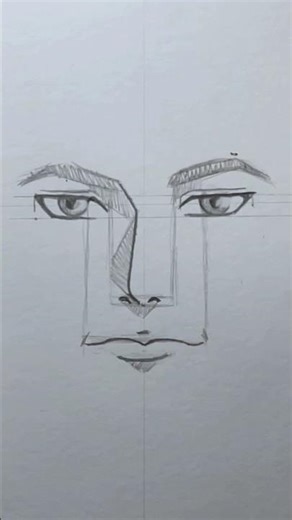 How to draw an anime face | Easy #shorts