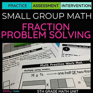 5th Grade Small Group Math Instruction - Fraction Problem Solving and Area