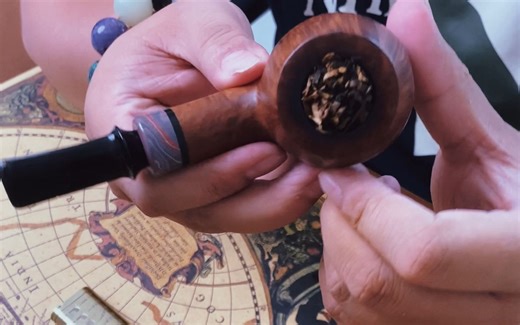 烟斗抽吸点火教程