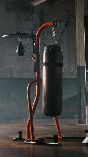 5K views · 48 reactions | Elevate your home gym. Heavy duty powder-coated steel tubing combined with 3 weight plate pegs allows for maximum strength and durability to withstand all of your punches. Easy to assemble and will accommodate any heavy bagup to 100 LBS. Platform height is adjustable to accommodate any speed bag size. #Everlast | Everlast | Facebook