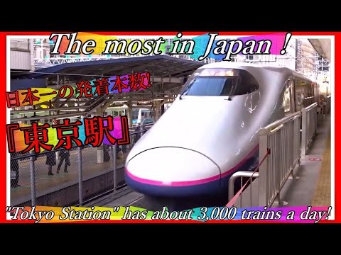 日本一の『東京駅』一日約3,000本の発着本数を誇る！🚄 "Tokyo Station" has about 3,000 trains a day! The most in Japan !