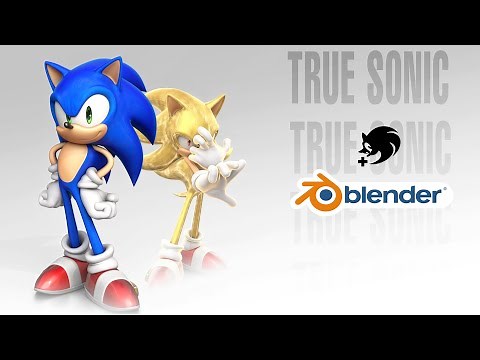 TRUE SONIC CG (Blender Rig) Release !!!