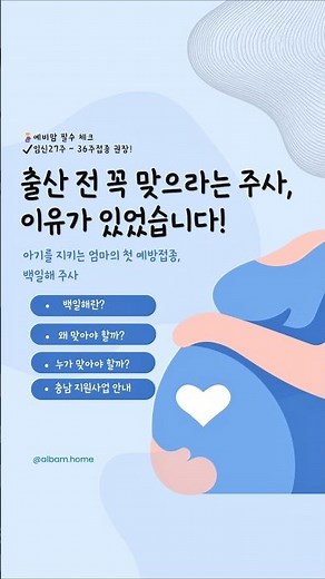 출산 전 꼭 맞으라는 백일해 주사 #백일해주사 #백일해예방접종 #충남백일해지원사업 #백일해 #백일해후기