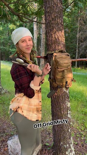 Off Grid Misty 🤠💘 on Instagram: "From my TikTok: OffGridMisty ☺️🌲 #offgrid #offgridlife #tinyhomeliving #rastas #virginialife"