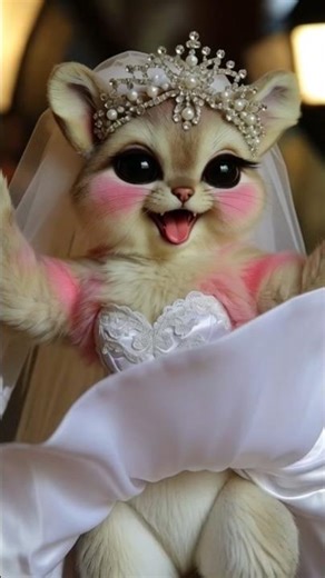 "Cutest Bride Ever! 😍✨ | Adorable Dancing Cartoon Bride | Ultra Viral Short"