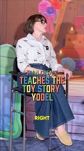 Joan Cusack teaches the “Jessie” Toy Story yodel!