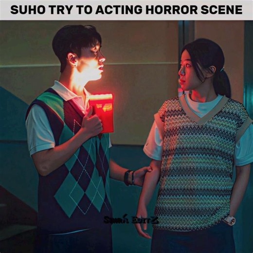 Suho Try to acting like horror #twentyfivetwentyone #kdrama #suhoedit