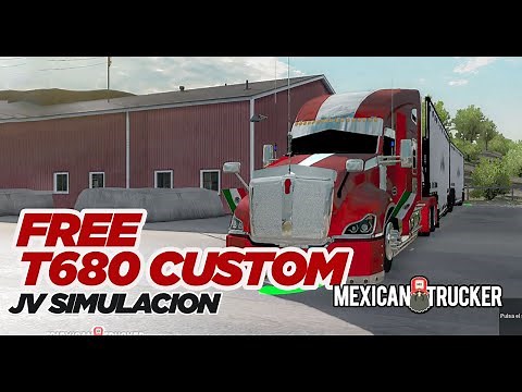 ATS Mod FREE | DESCARGA Kenworth T680 Custom by JV Simulacion