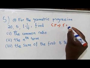 Revision 2017 Geometric Progression