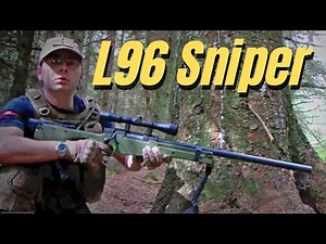 L96 Airsoft Sniper FN 5-7, M60 Forest Battle Scotland