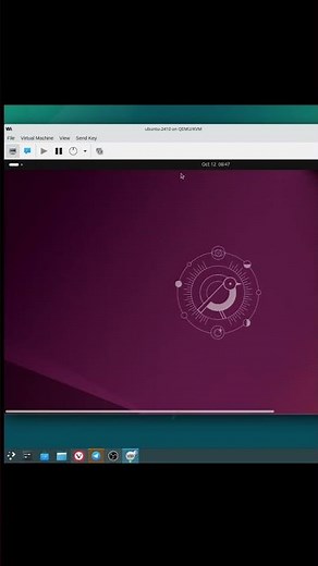 Start installing Ubuntu 24.10 on qemu+kvm via virt-manager on Debian 12 #ubuntu