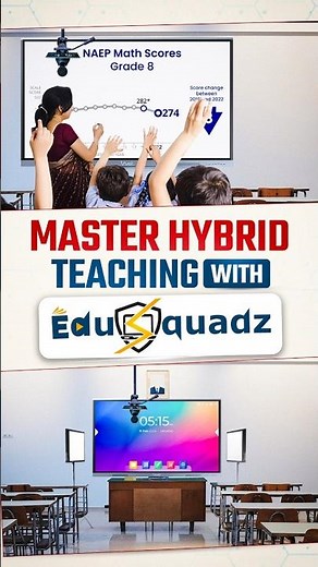 Hybrid Teaching Made Easy with Edusquadz | Virtual Classroom Setup | Hybrid Teaching Setup#education