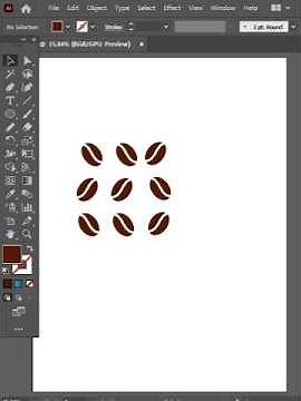 "How to Create a Coffee Bean Cut Effect in Adobe Illustrator | Easy Vector Tutorial"