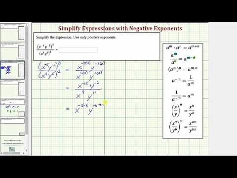 Ex 2: Simplify Variable Expression with Exponents - Quotient with Two Variables