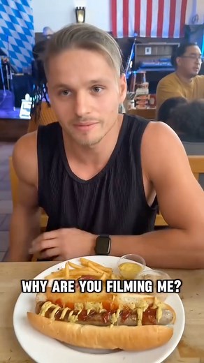 Hot dog surprise: He's about to find out he's going to be a dad! 🎬 This video was produced by Network Media and Zoré & Tomek | Easy Does It