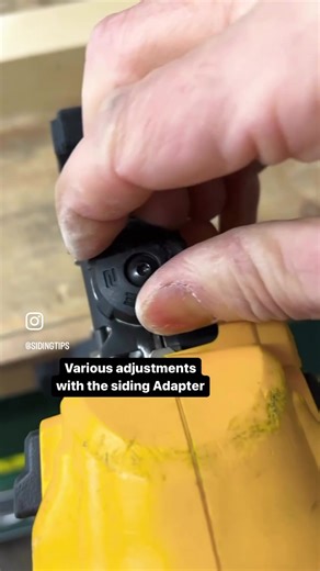 This video shows that there is still room for adjustment depending on the type of siding and materials you’re nailing into. It may seem that the nails are set too far out, this is to account for the many instances installers nail only into sheathing like Board and Batten Vinyl siding. The adapter is available at www.sidingtips.ca . . . . . . . . . . . #sidingnailer #dewaltroofingnailer #naileradjustment #naildepth #vinylsidingnailer #dewalt #dewaltsidingnailer #sidingtip #sidingtips
