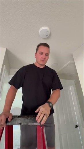 Installing fire alarm DIY #diy #home #repair #project #firealarm #fix #diydad