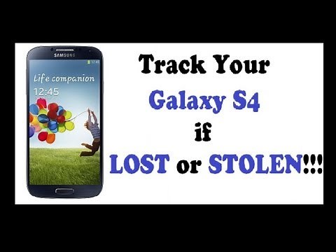 Samsung Galaxy S4 - Track your phone if LOST or STOLEN! Easy&Fast! No external apps!