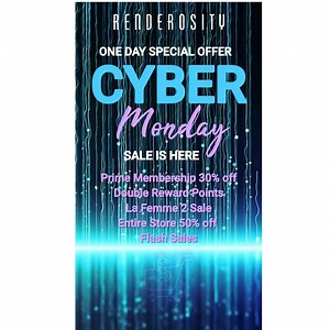 It's Cyber Monday! Visit Renderosity today. | Renderosity | Facebook