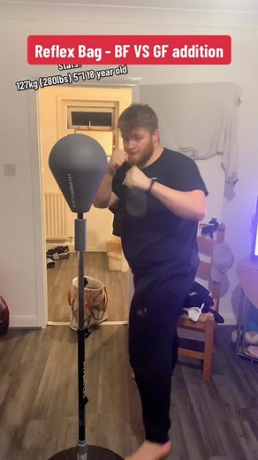 Boxing Reflex bag vs my girlfriend #boyfriendvsgirlfriend #boxing #fyp #tempoarts
