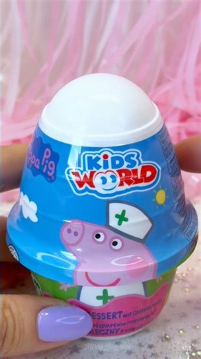 ASMR UNBOXING Peppa Pig Pudding Surprise with collectible🐷#shorts #asmr #nostalgic #collectibles