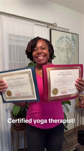 I am officially a Certified Yoga Therapist. But this journey didn’t start in 2023. It started in 2016. I attended Restorative Yoga for Resilience with Gail Parker in Atlanta at Octavia Raheem Yoga. The focus was race-based stress. During that workshop, she said something that shifted me: “We need more Black yoga therapists.” At the time, I had been a yoga instructor since 2011. But I remember thinking, What is a yoga therapist? I researched it… and let it rest. Years later, the call returned. In