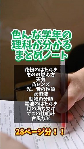 小学5年、小学6年の理科をまとめた自学ノート⭐︎ネタに困ったら。。⭐︎ノートのまとめ方が分からなかったら。。