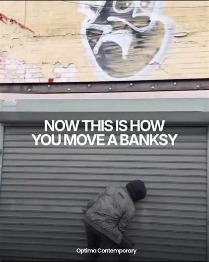 After 13 years in Brooklyn, Banksy’s ‘Tagging Robot’ has been carefully removed from its original Coney Island setting. Created during Banksy’s New York residency and first shared by the artist on instagram in October 2013, the mural lived in public view for over a decade. Now, brick wall intact, it has been relocated using specialist art logistics shifting the work from the street into long-term preservation. The piece was recently sold by the Ruocco brothers of Brooklyn for less than $500,000 