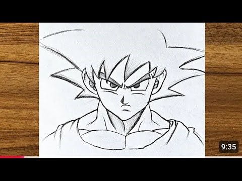 How To Drow Goku Step By Step ll Easy Drawing Ides For Beginners ll Beginners Drawing