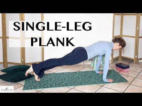 3. Single Leg Plank for Stronger Knees