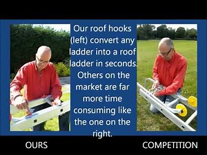 Universal 'Quick Build' Ladder Roof Hooks