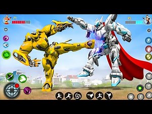 Bumblebee Robot Jet Car Transformation Game New City Battle - Android Gameplay