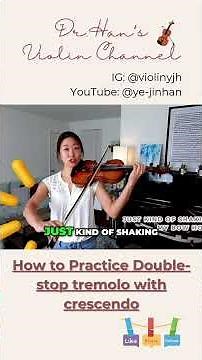How to practice tremolo with crescendo Violin bowing technique Violin Practice #shorts