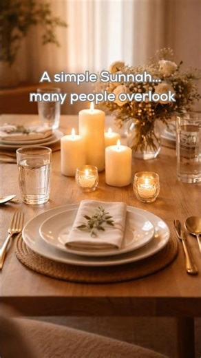 A simple Sunnah many overlook.