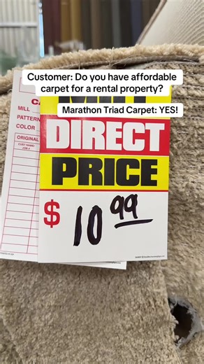 Affordable Rental Carpet at $10.99 per Sq Yard