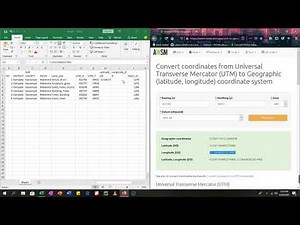 How to Covert UTM Cordinates to Decimal Degrees