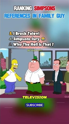 RANKING SIMPSONS REFERENCES IN FAMILY GUY 👨‍🦲