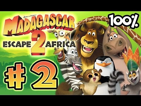 Madagascar Escape 2 Africa Walkthrough Part 2 (X360, PS3, PS2, Wii) 100% Level 2 - Prepare to Launch