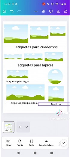 Kit de Etiquetas Escolares Editable en Canva