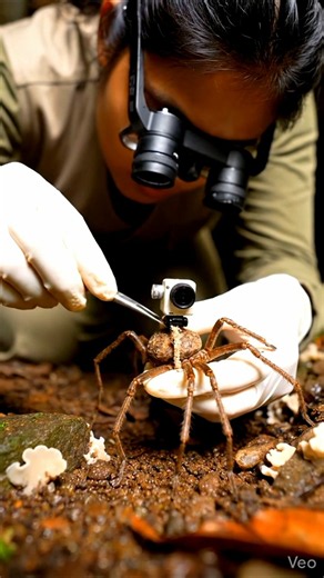 Harvestman Spider Underground POV 🕷️ | Exploring the Hidden Cave World#HarvestmanSpider #Underground