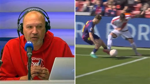 Pedro Martín analiza el posible penalti de Fermín sobre Ratiu: "Le toca un poco por detrás, pero fíjate tú cómo se tiran los jugadores con eso..."