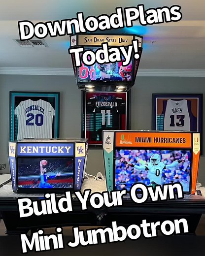 Step by Step How-to-Videos #fyp #minijumbotron #diy #diyprojects #mancave #mancaveideas #nfl #marchmadness
