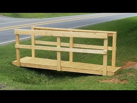 Easy DIY Ditch Bridge