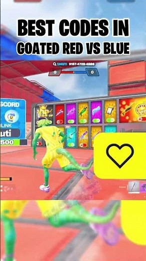 3 Best codes in GOATED RED VS BLUE?! #fortnite #fortniteclips