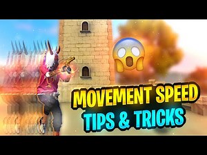 How To Increase Movement Speed Top Pro Best Tips & Tricks - Garena Free Fire