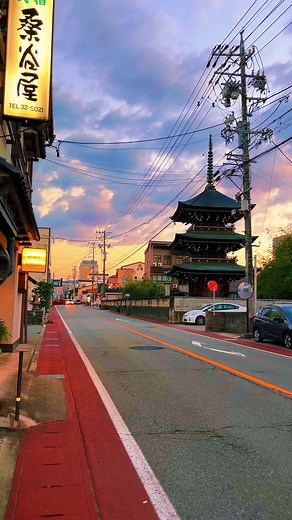 Breathtaking Sunset in Takayama, Japan