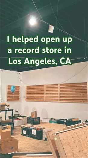 my experience helping open a record store #vinylrecords #recordstore #vinyl #losangeles