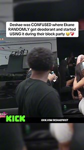 Deshae was CONFUSED where Ekane RANDOMLY got deodorant and started USING it during their block party 😂❤️‍🩹 #deshaefrost #ekane #fyp