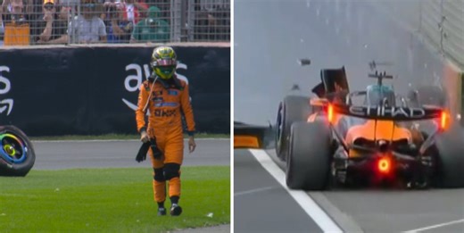 Broken Piastri “sorry” after destroying car as Aussie curse lives on
