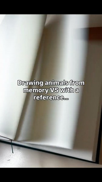 Drawing Animal from Memory and then from Reference | Drawing Challenge #art #drawing #viral